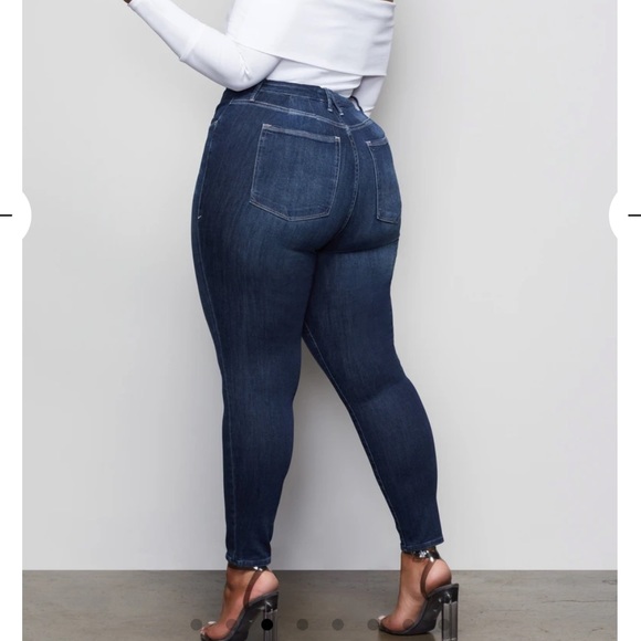 NWT Good American High Waist Good Legs Crop ean - Picture 3 of 6